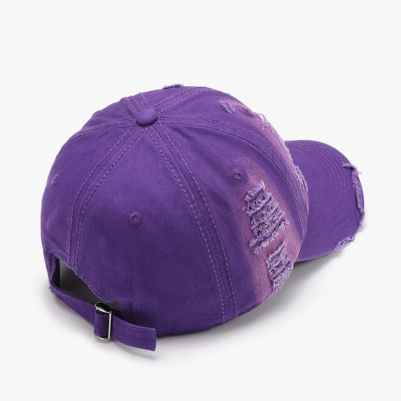 Zephariel Distressed Adjustable Cotton Baseball Cap