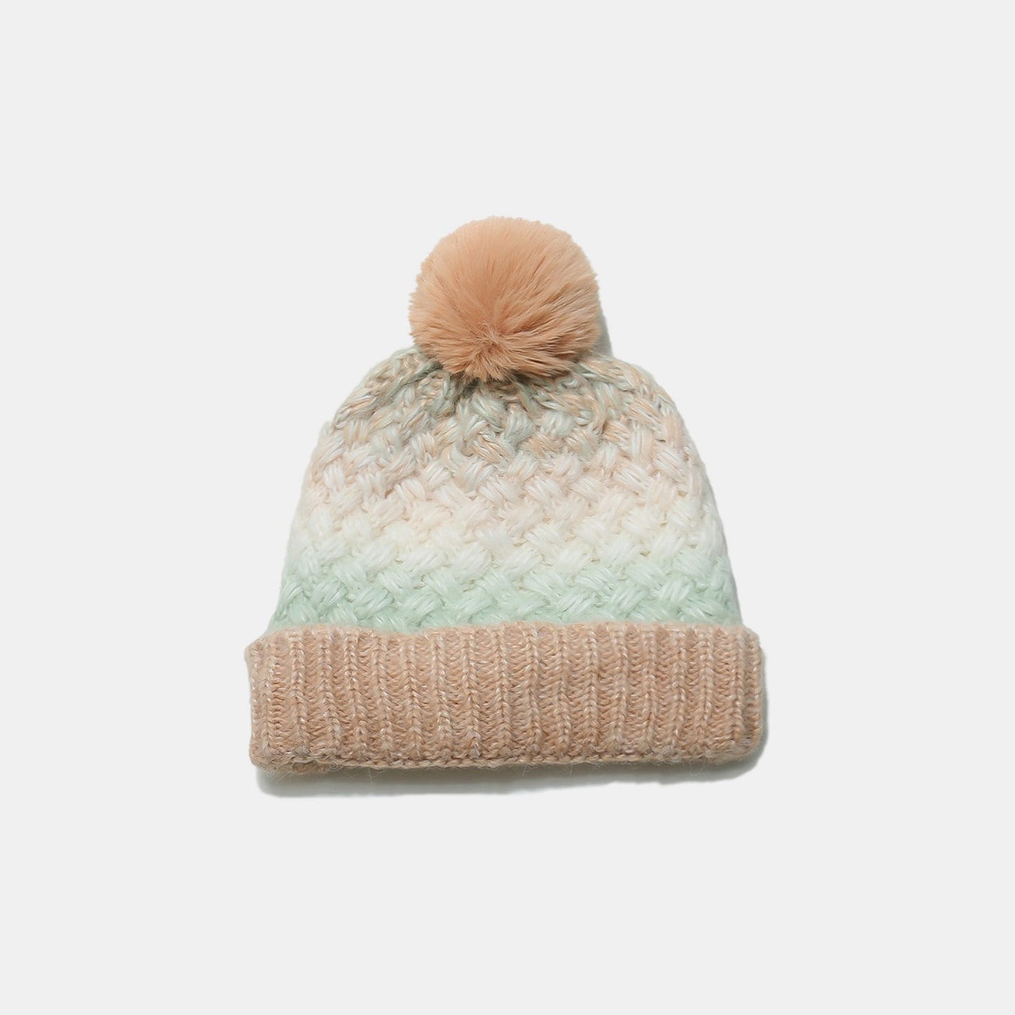 Zephariel Gradient Knit Hat with Pompom