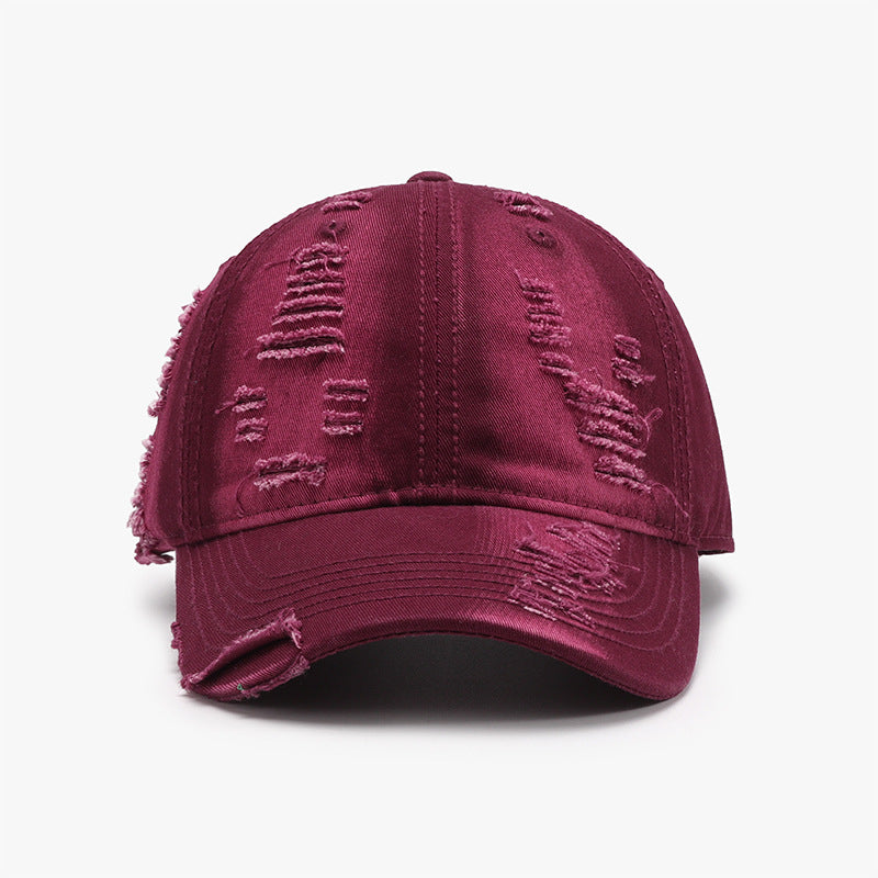 Zephariel Distressed Adjustable Cotton Baseball Cap