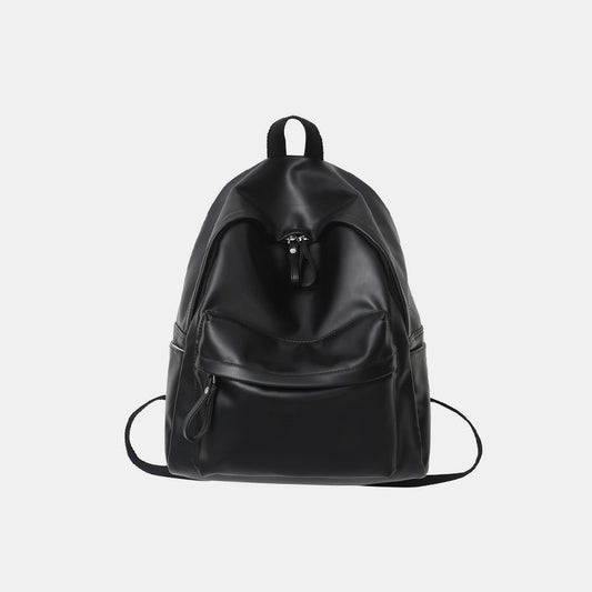 Zephariel PU Leather Zip Backpack Bag