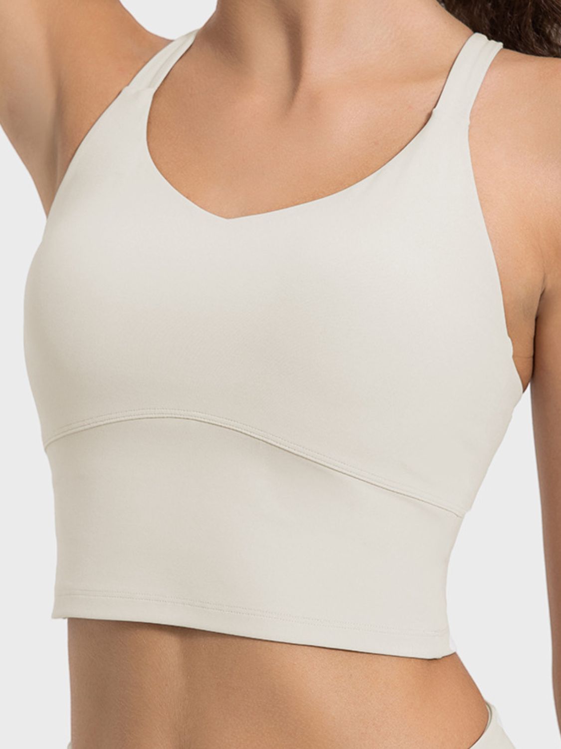 Zephariel Crisscross Round Neck Active Tank