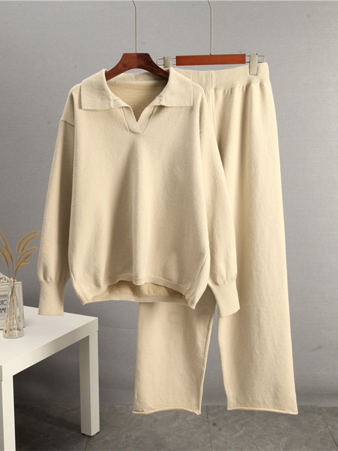 Zephariel Long Sleeve Top and Pants Sweater Set