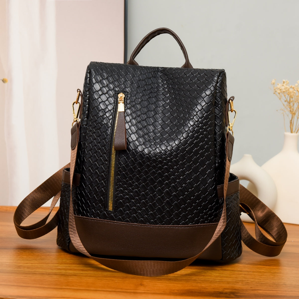 Zephariel PU Leather Backpack Bag