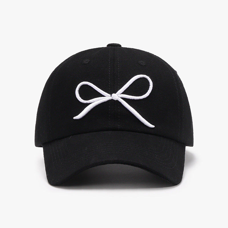 Zephariel Bow Embroidered Cotton Baseball Cap