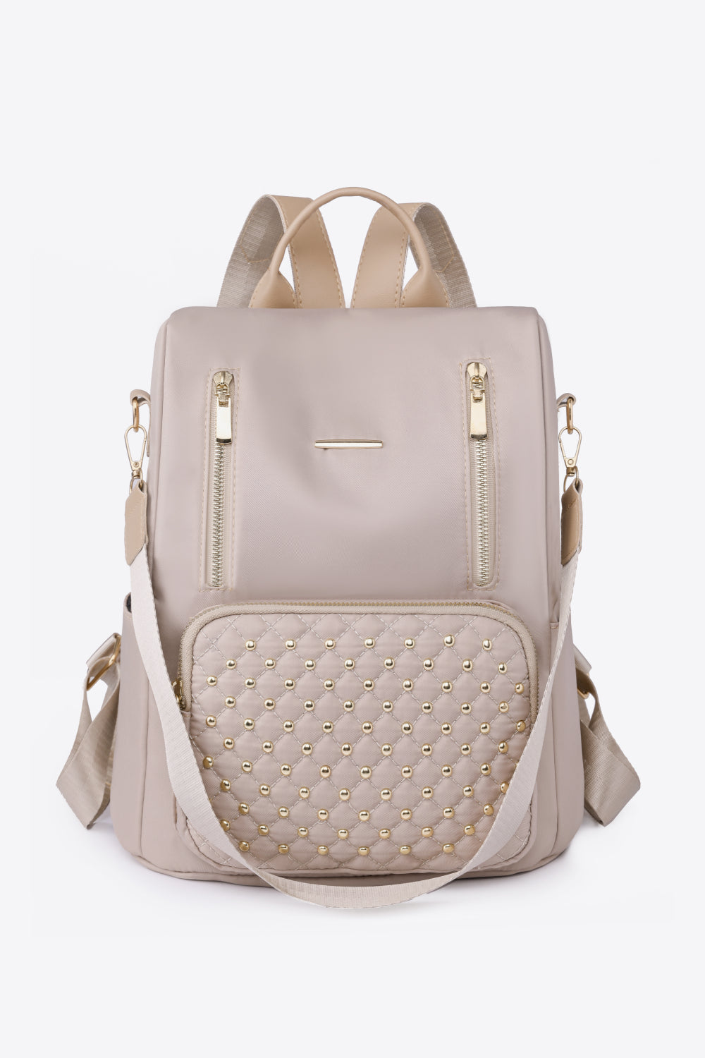 Zephariel Zipper Pocket Beaded Backpack