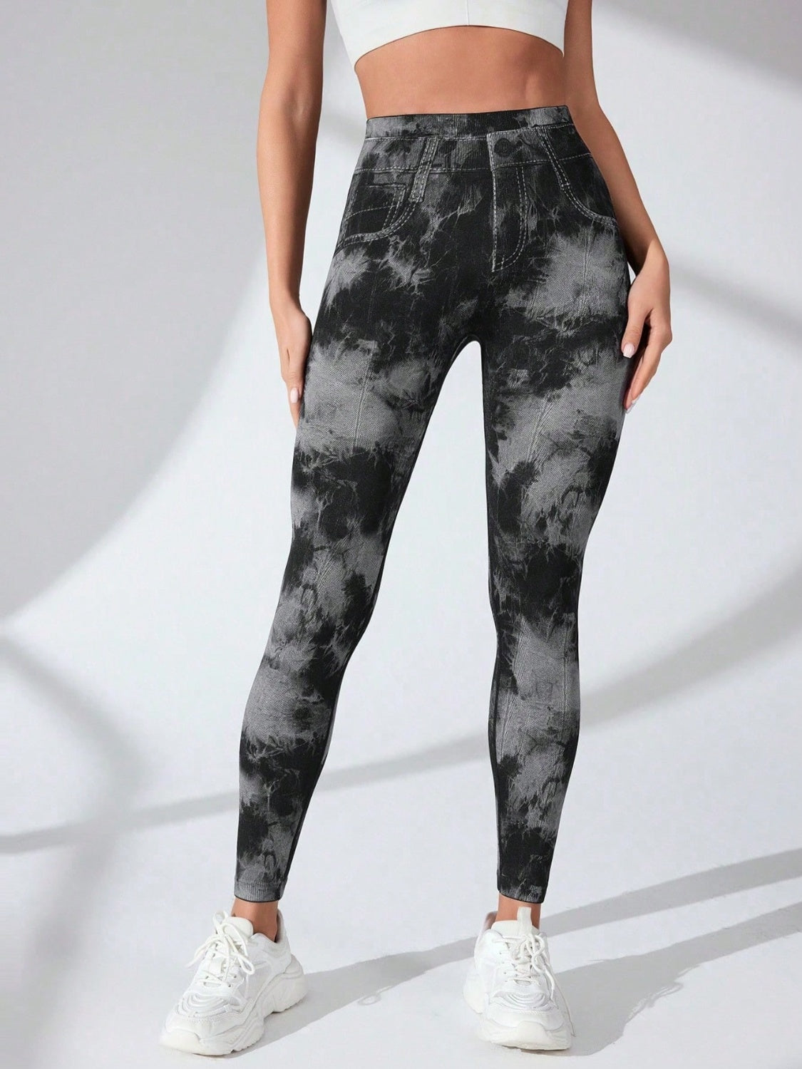 Zephariel Tie-Dye High Waist Active Leggings