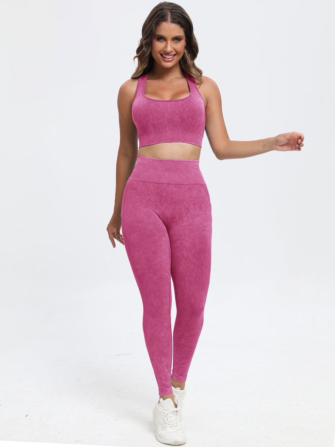 Zephariel Scoop Neck Wide Strap Top and Pants Active Set