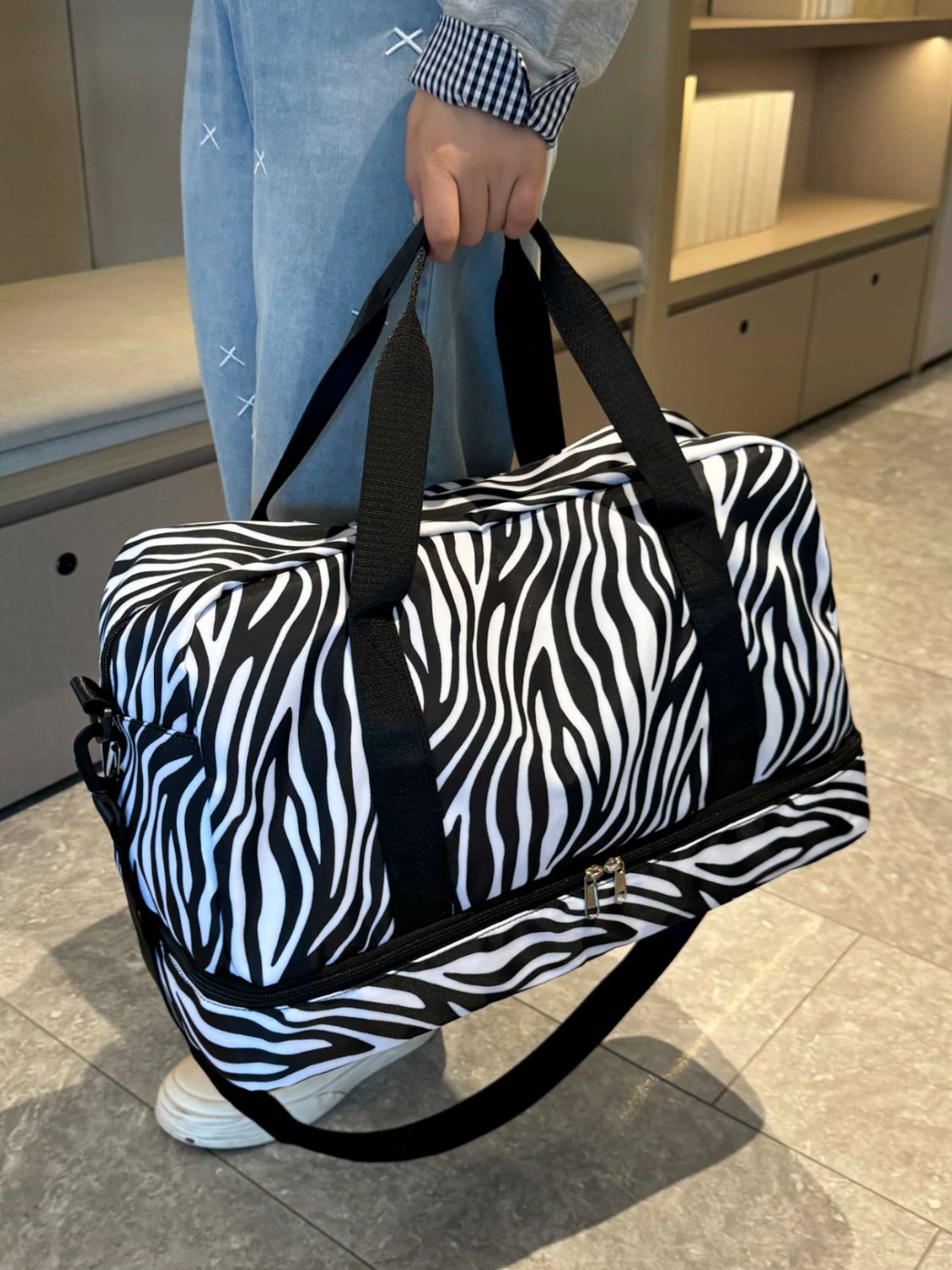 Zephariel Cloth Leopard Travel Bag