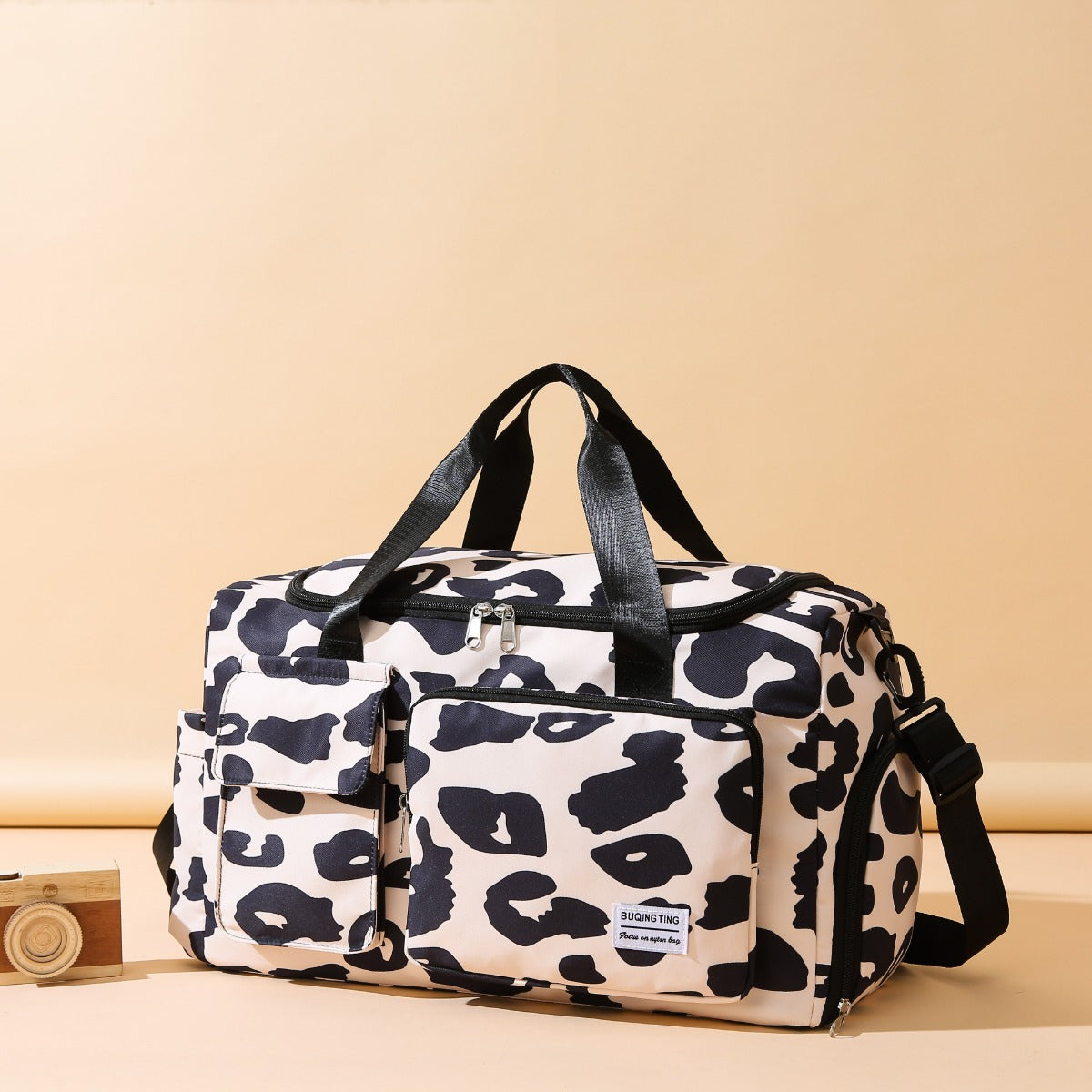 Zephariel Oxford Cloth Animal Print Travel Bag