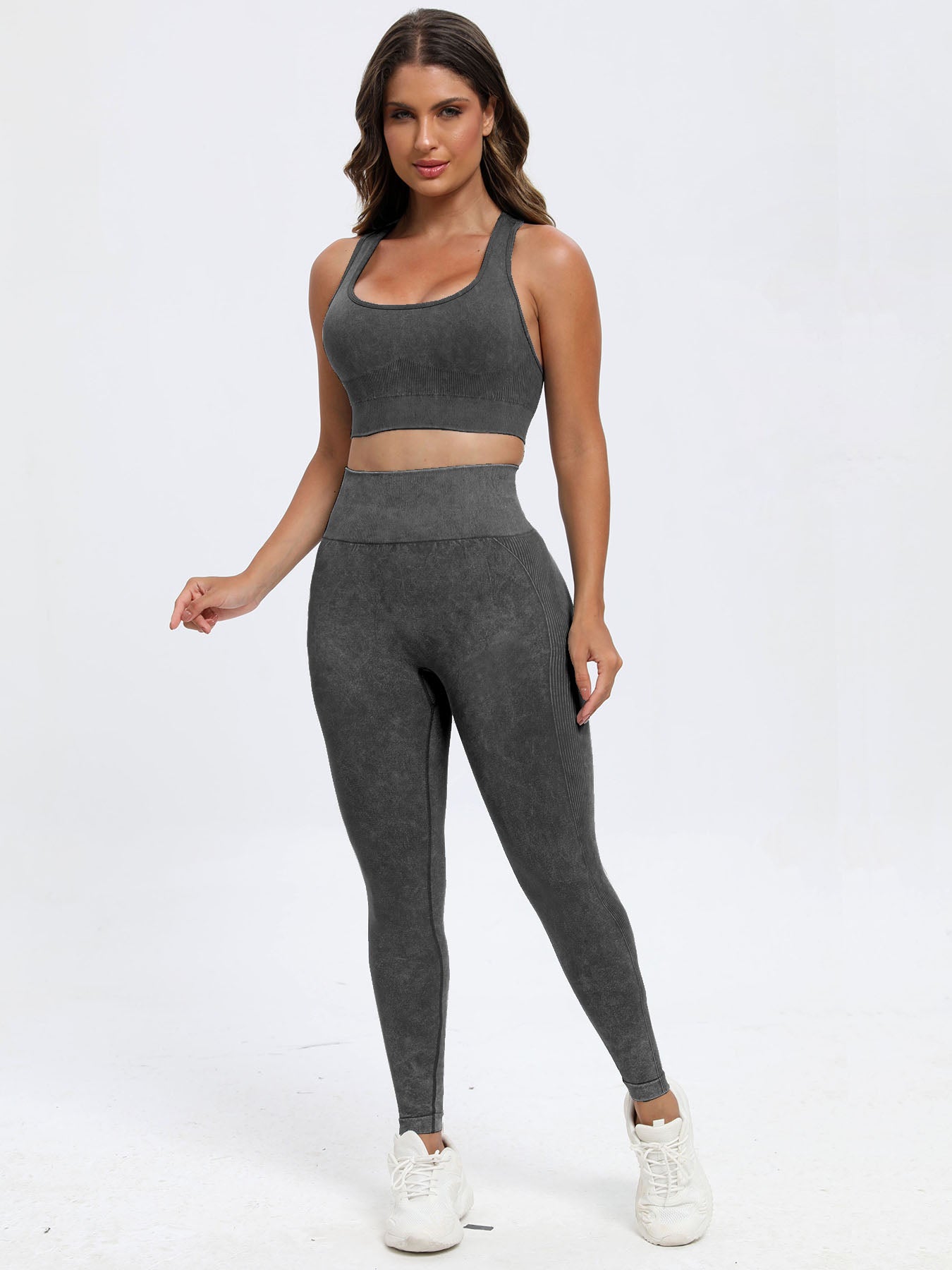 Zephariel Scoop Neck Wide Strap Top and Pants Active Set