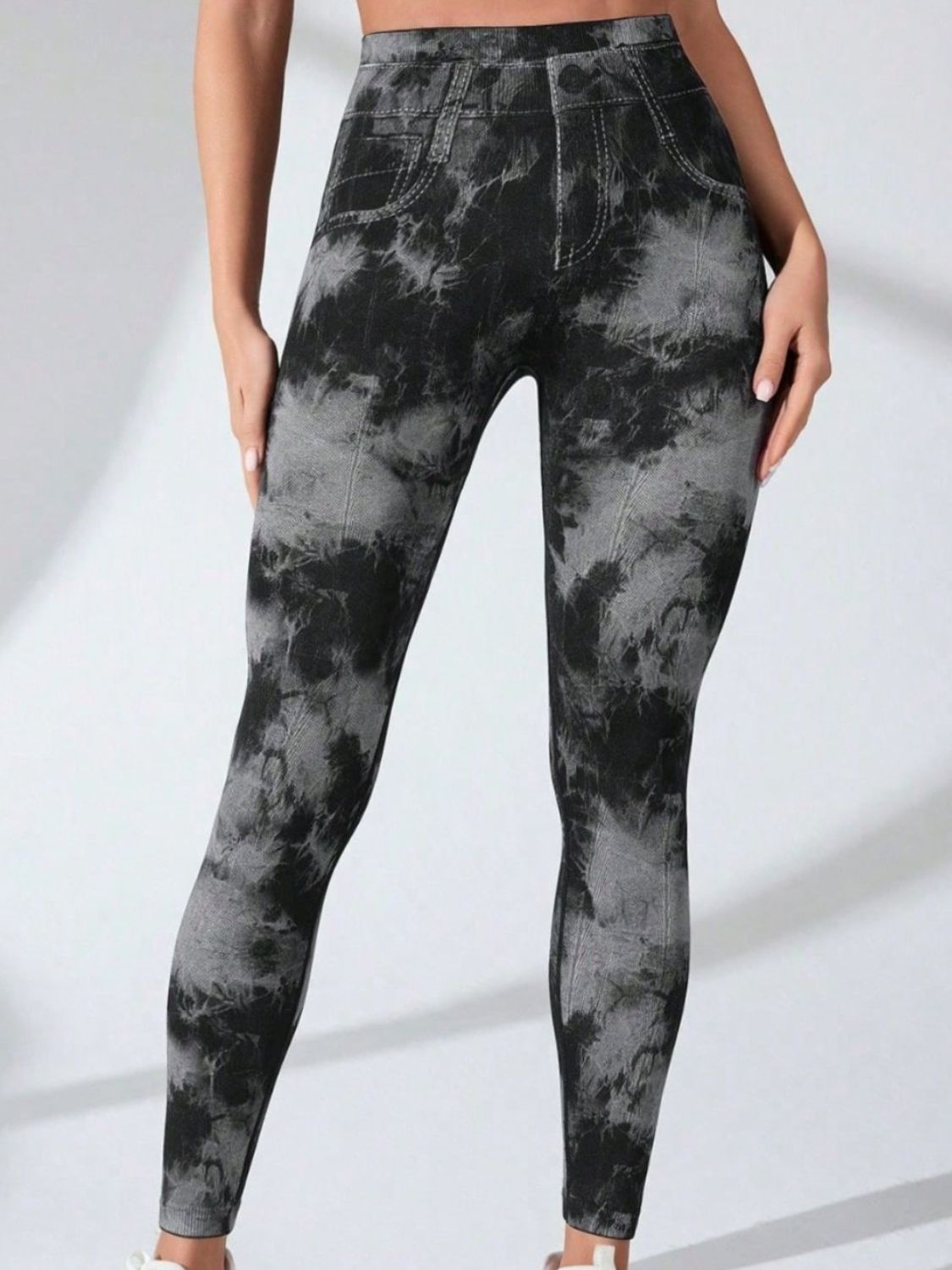 Zephariel Tie-Dye High Waist Active Leggings