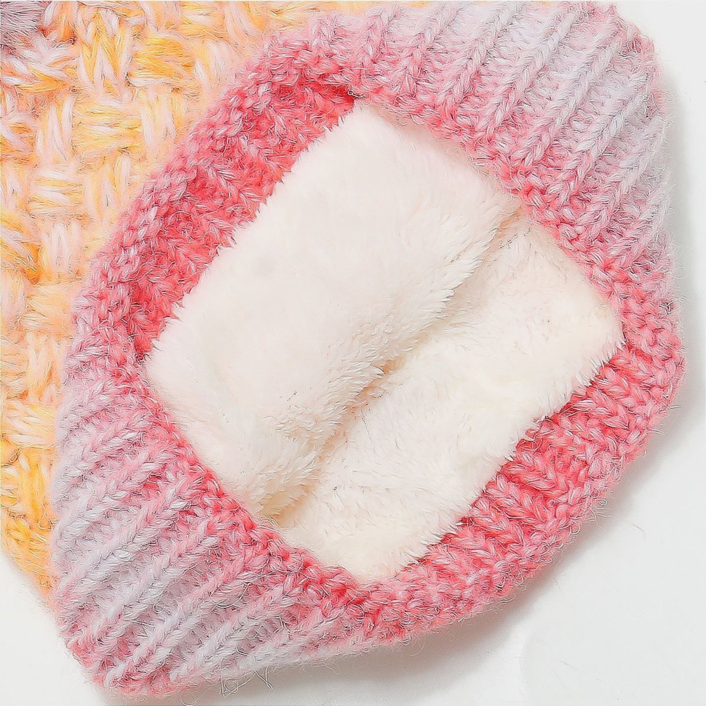 Zephariel Gradient Knit Hat with Pompom