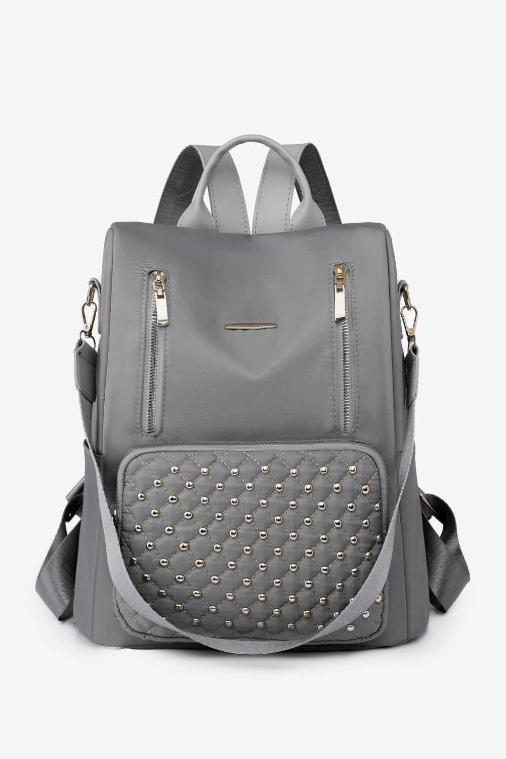 Zephariel Zipper Pocket Beaded Backpack