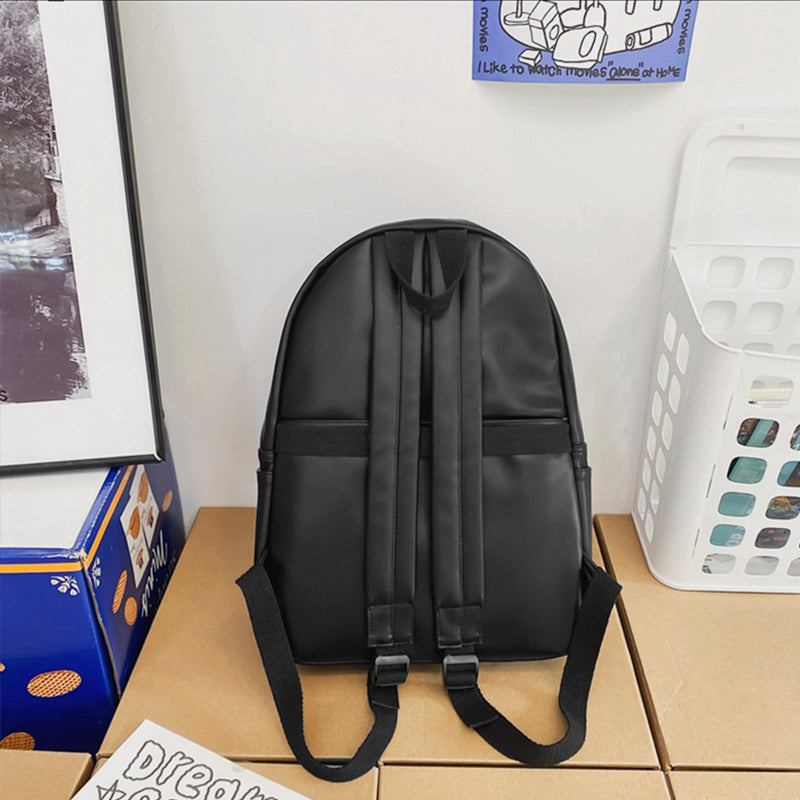 Zephariel PU Leather Zip Backpack Bag