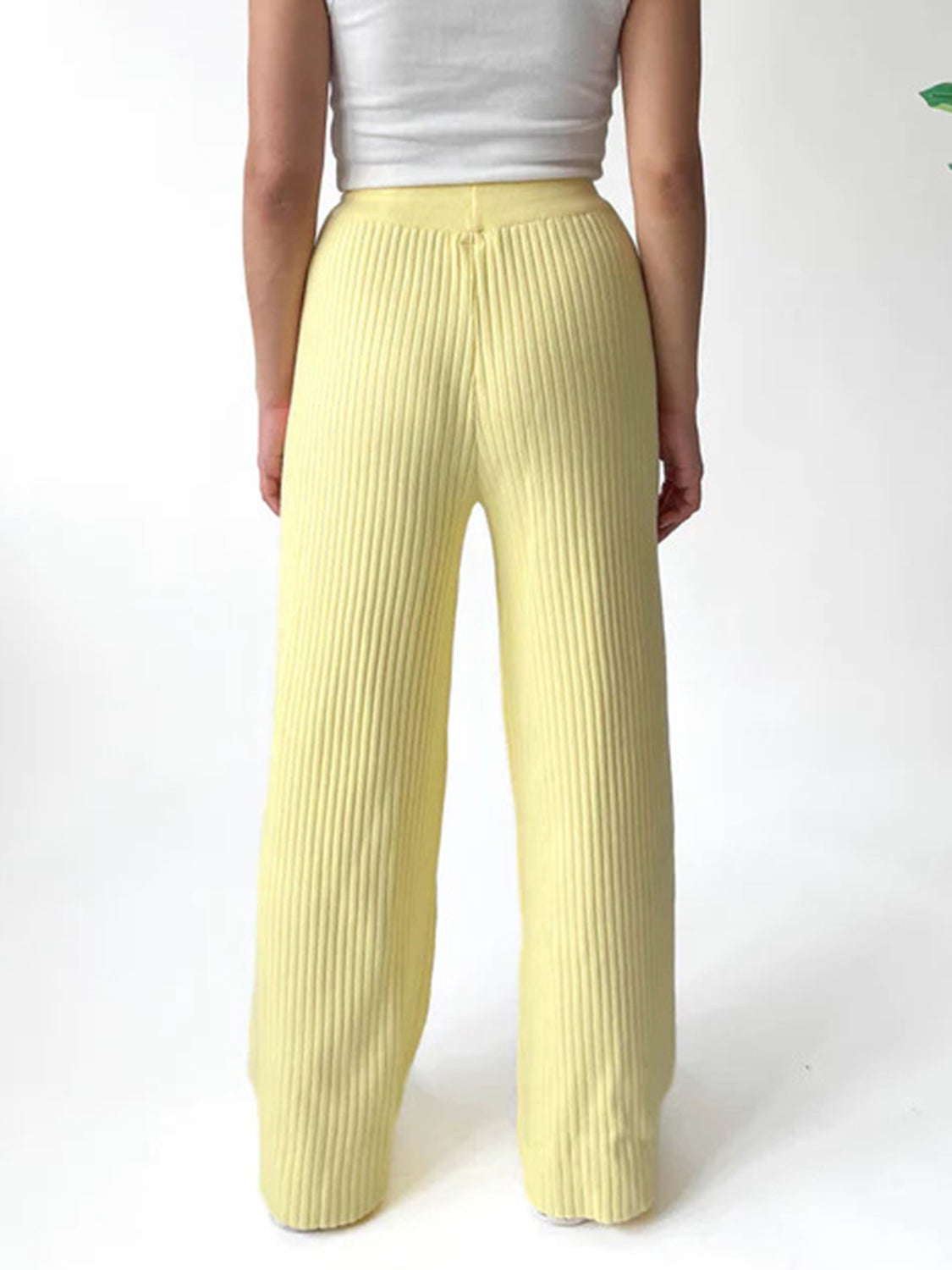 Zephariel Ribbed Wide Leg Sweater Pants