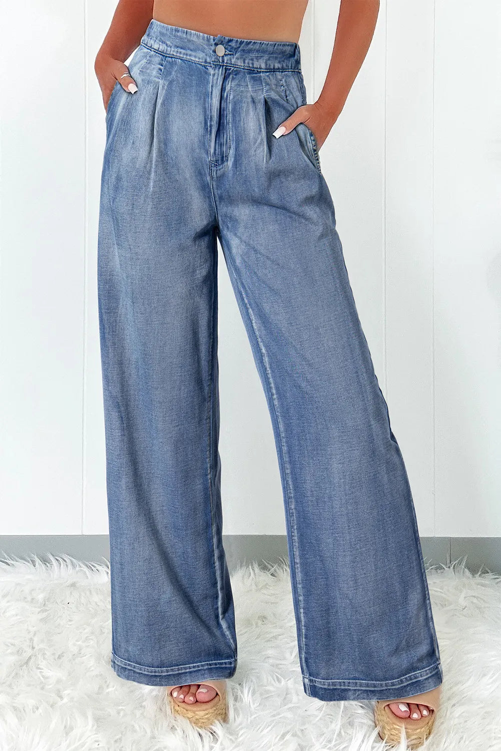 Zephariel High Waist Wide Leg Jeans