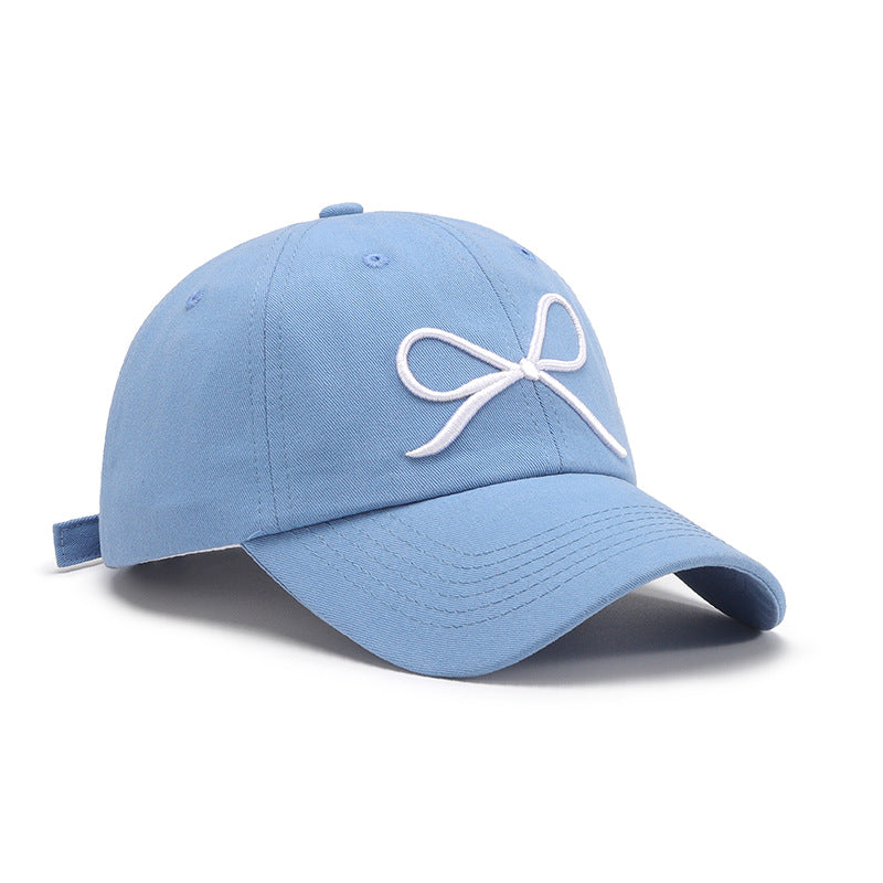 Zephariel Bow Embroidered Cotton Baseball Cap