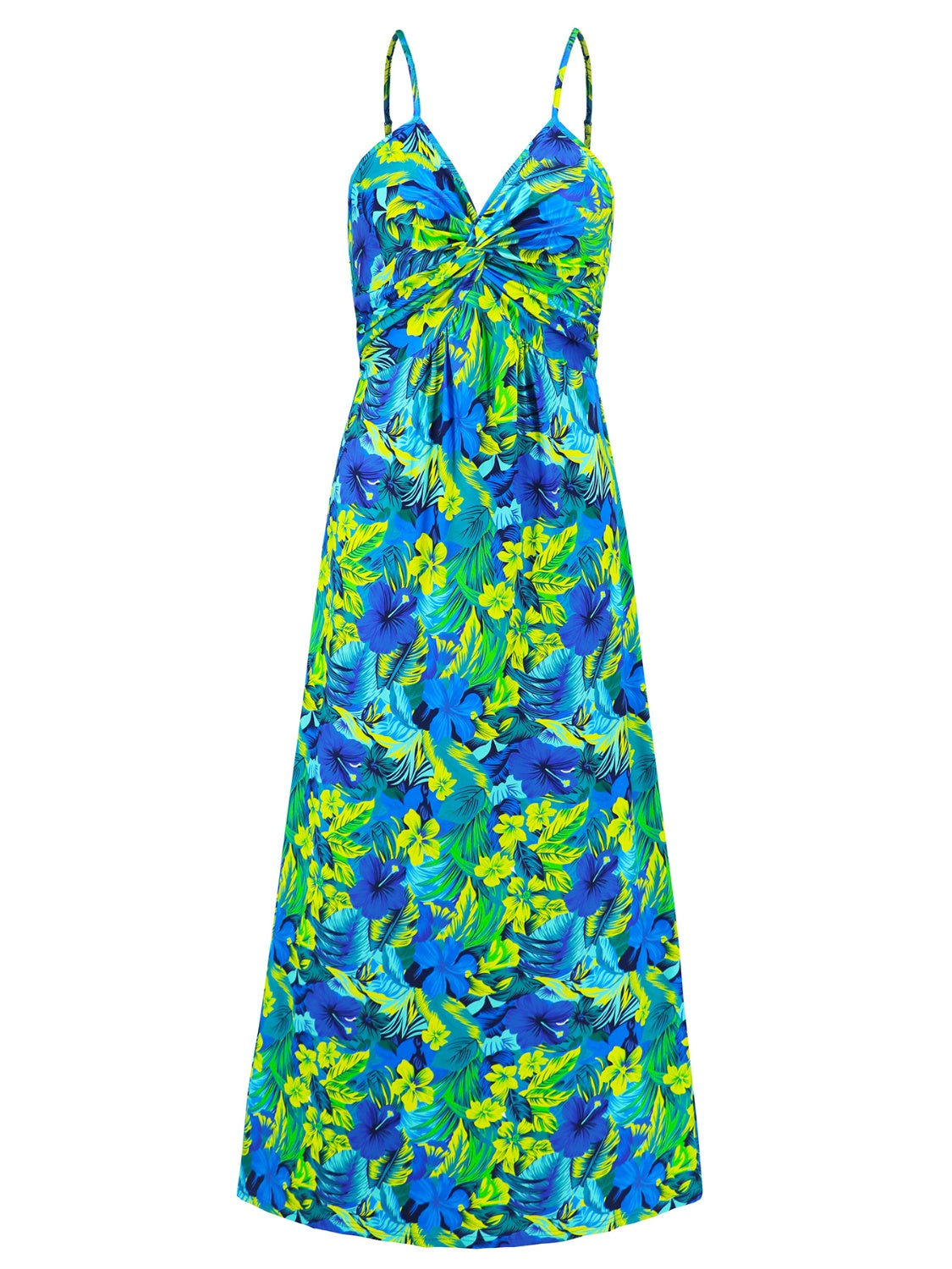 Zephariel Twisted Printed V-Neck Cami Dress