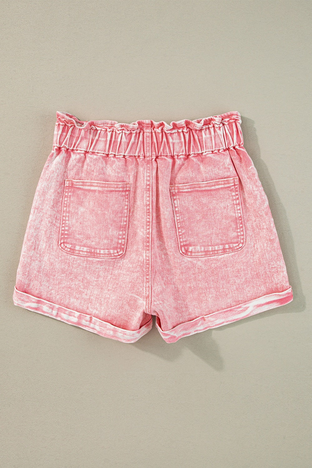 Zephariel Paperbag Waist Denim Shorts