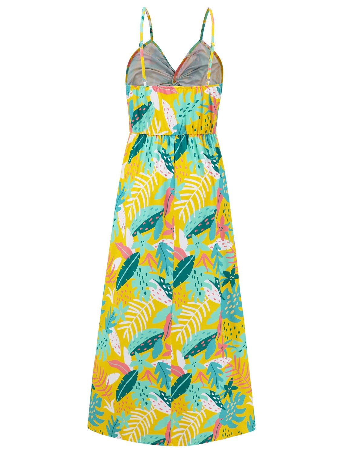 Zephariel Twisted Printed V-Neck Cami Dress