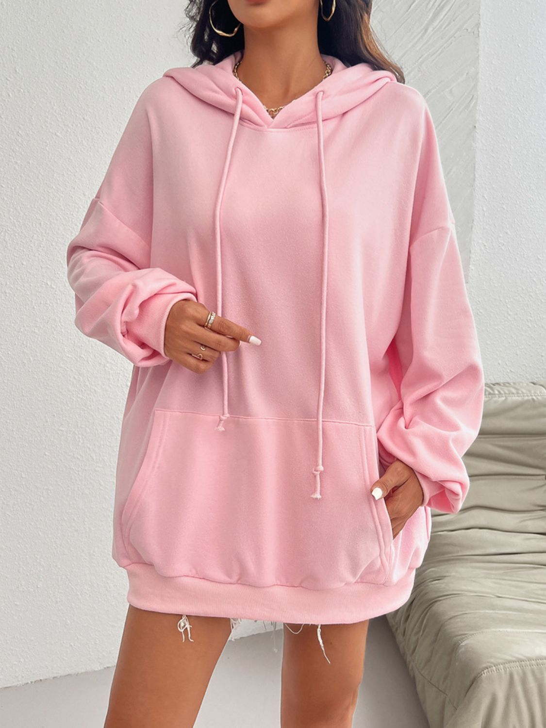 Zephariel Drawstring Long Sleeve Hoodie