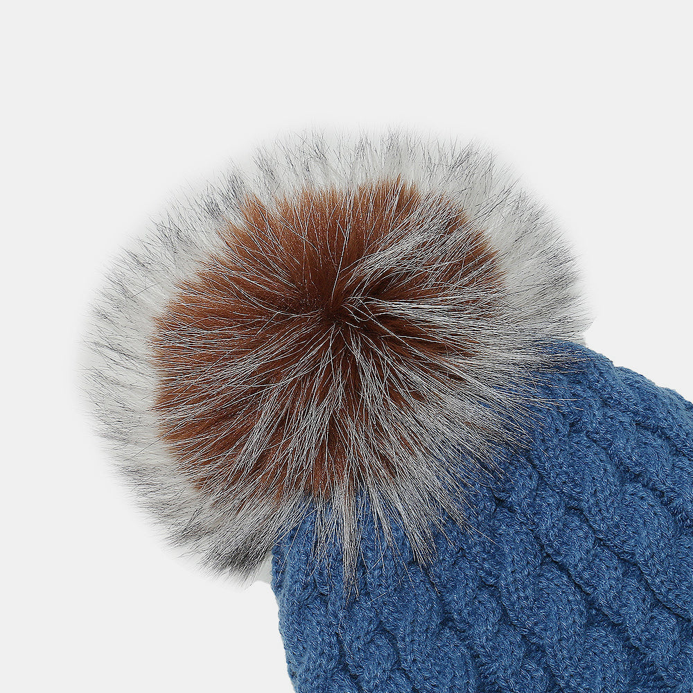 Zephariel Cable Knit Winter Hat with Pompom