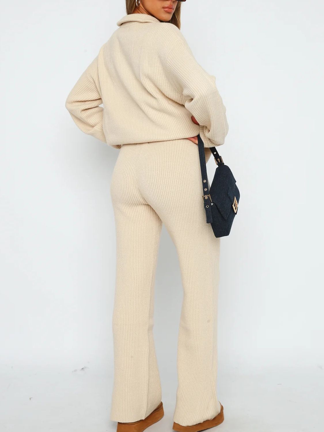 Zephariel Quarter Zip Long Sleeve Top and Pants Set