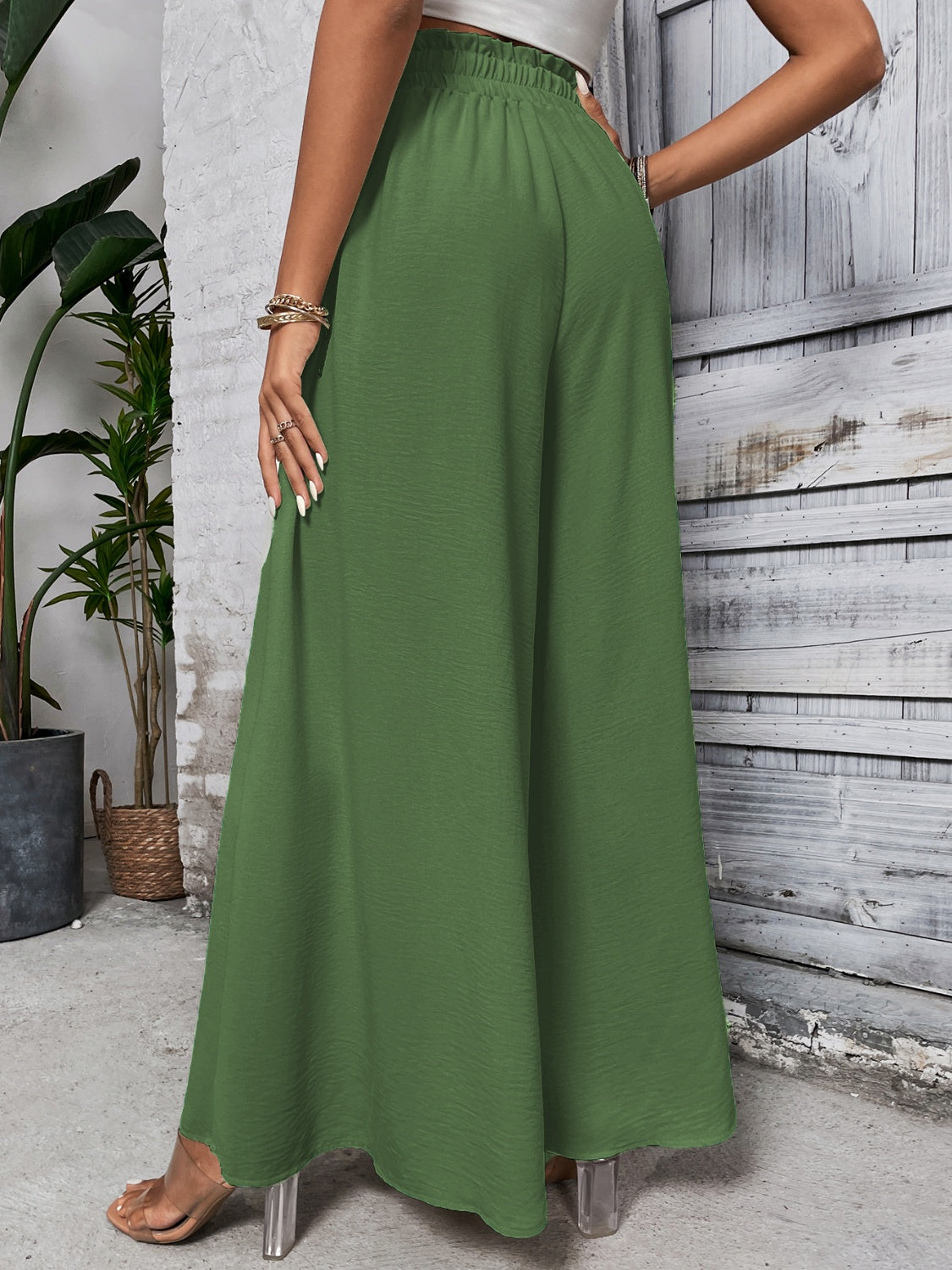 Zephariel Tied High Waist Wide Leg Pants