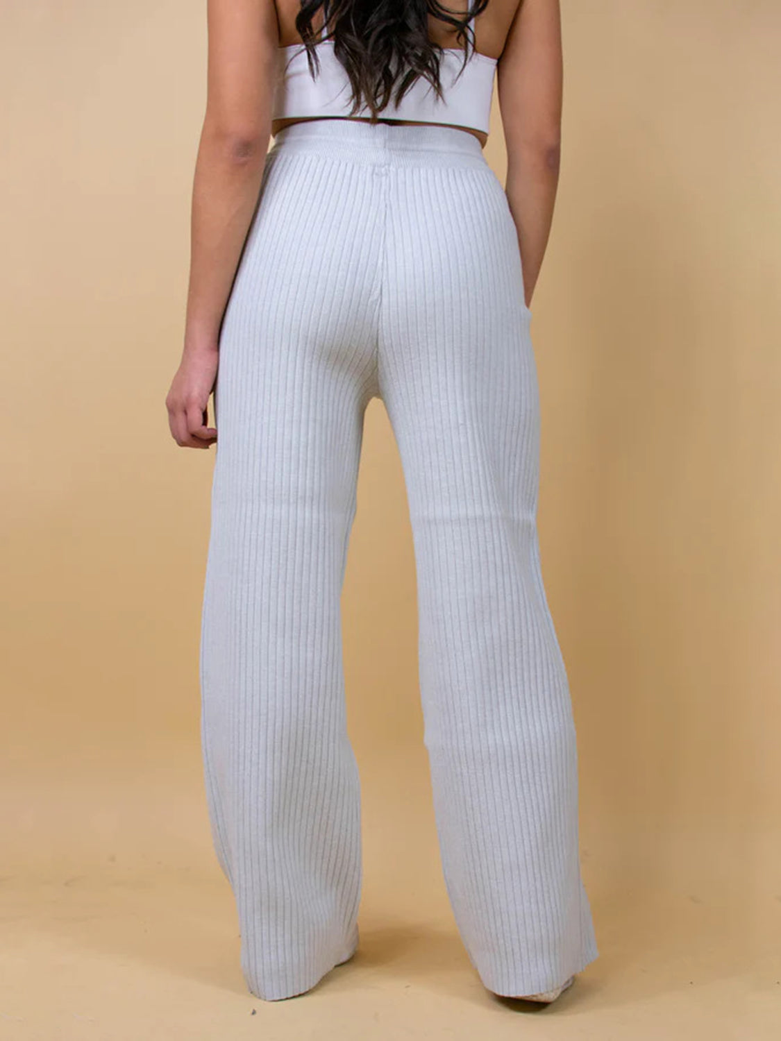 Zephariel Ribbed Wide Leg Sweater Pants