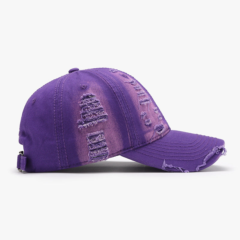 Zephariel Distressed Adjustable Cotton Baseball Cap