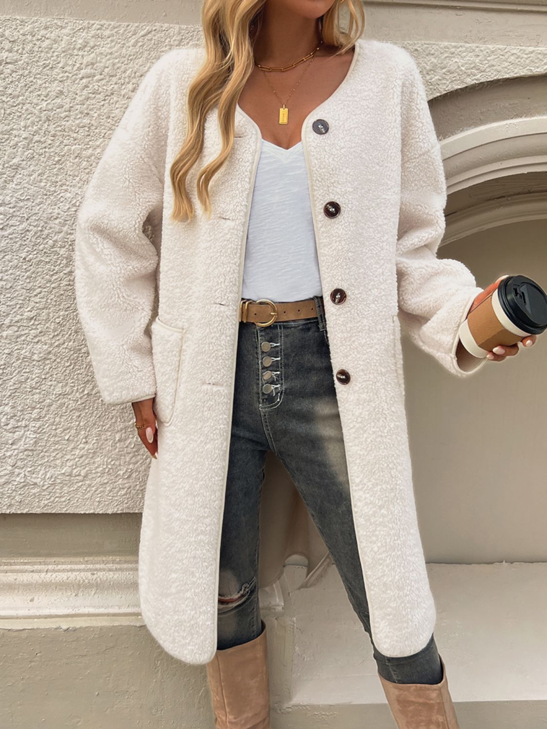 Zephariel Button Up Long Sleeve Coat