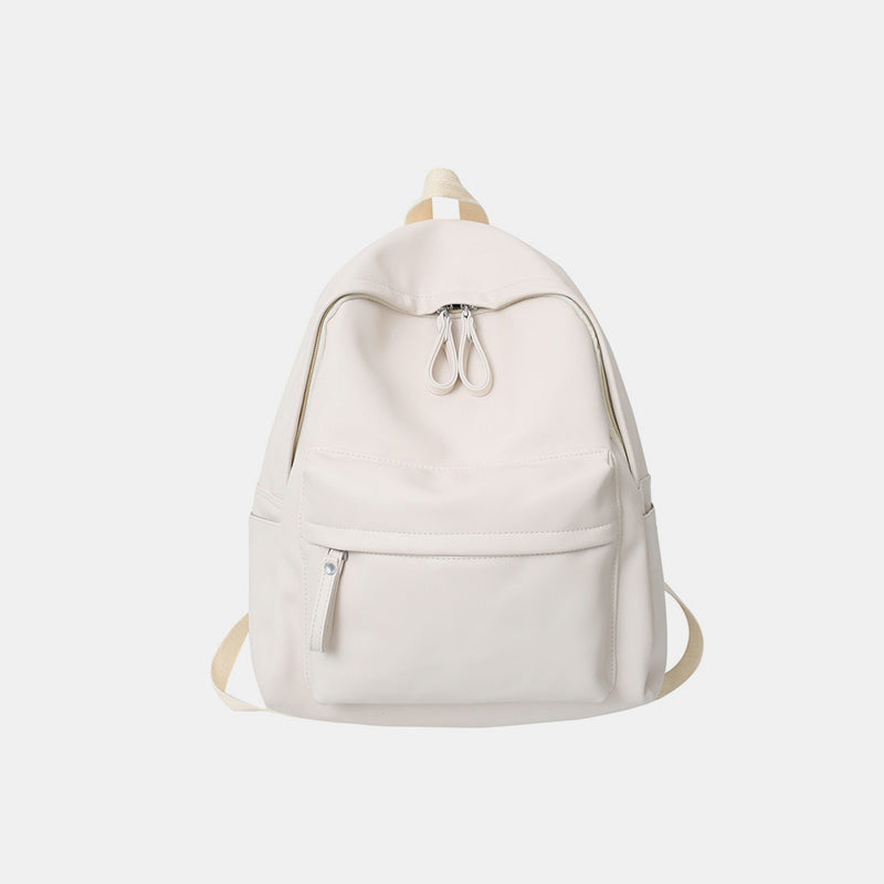 Zephariel PU Leather Zip Backpack Bag