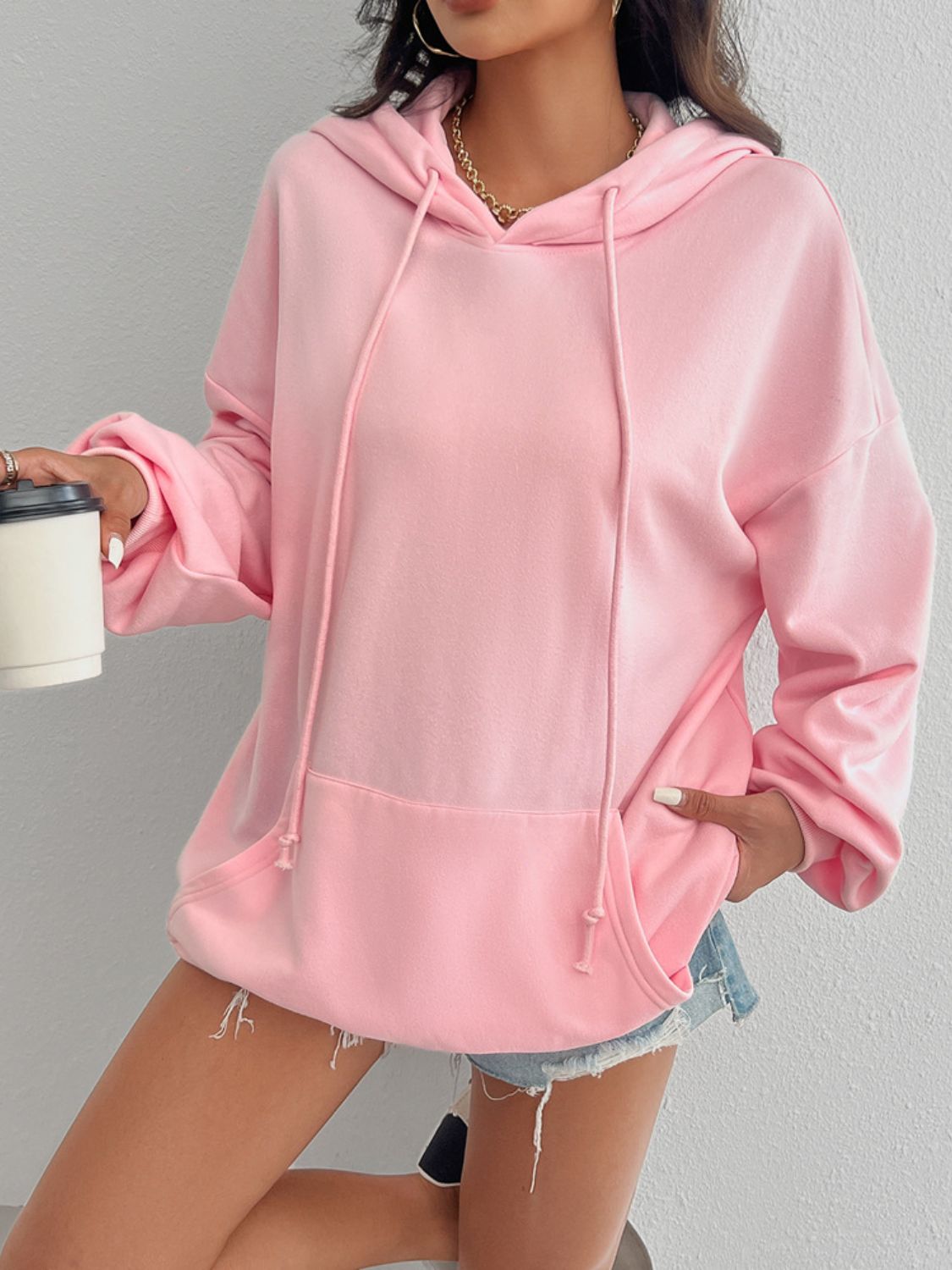 Zephariel Drawstring Long Sleeve Hoodie