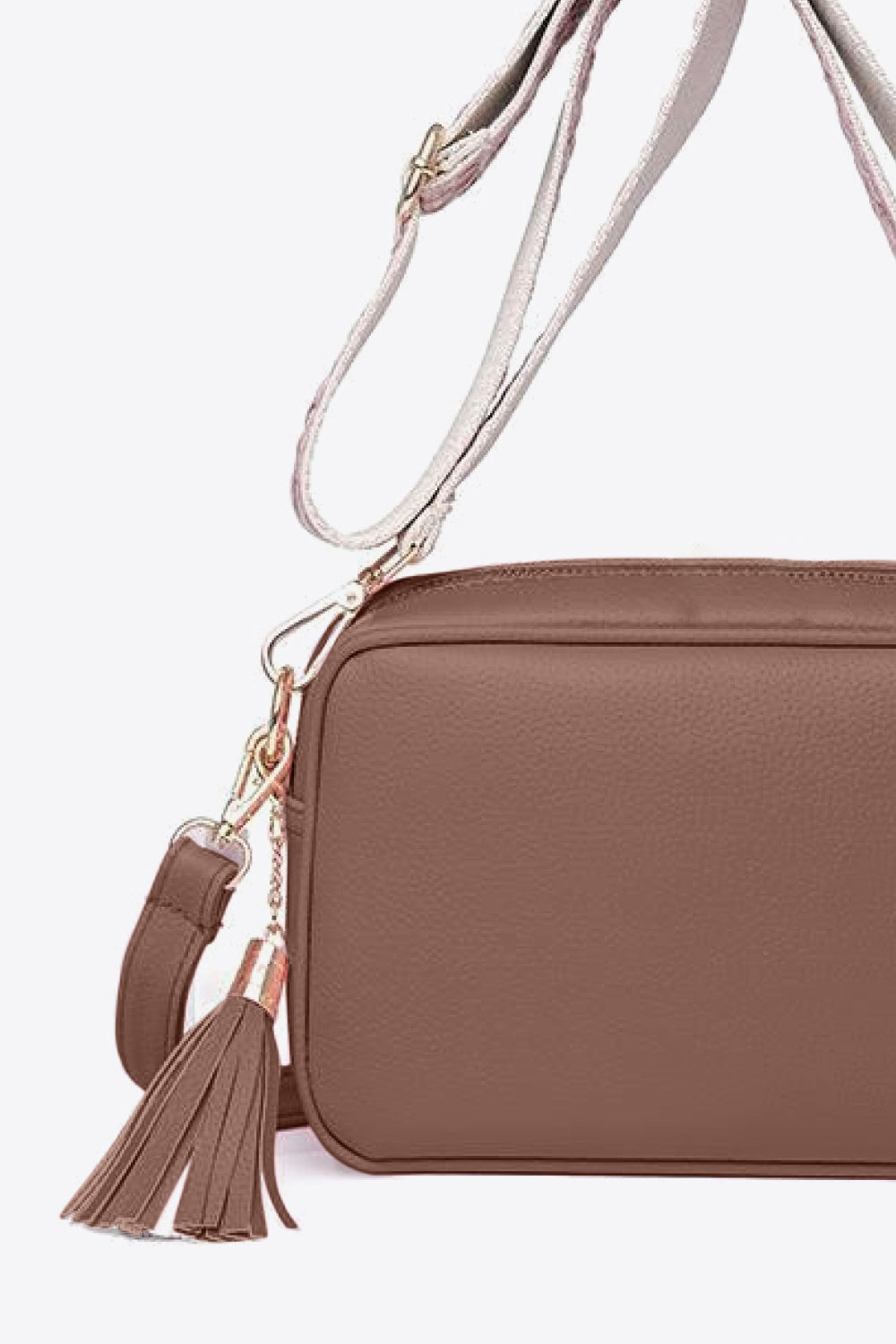 Zephariel PU Leather Tassel Crossbody Bag