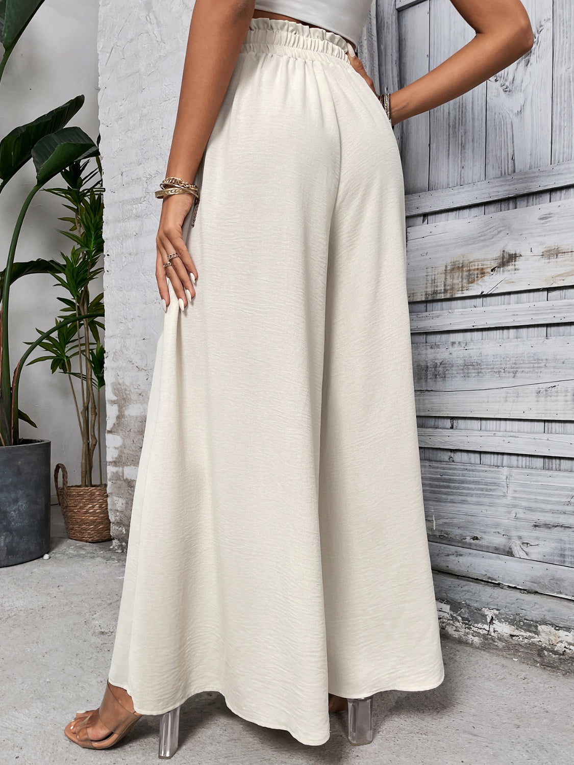 Zephariel Tied High Waist Wide Leg Pants