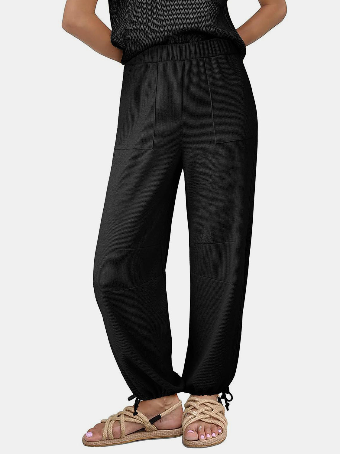 Zephariel Drawstring Elastic Waist Joggers