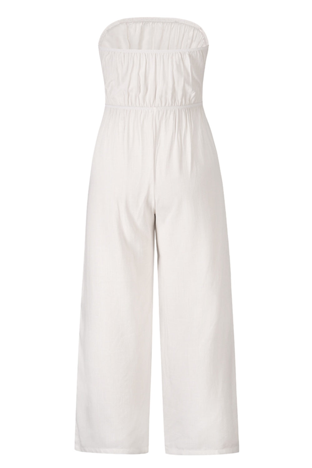 Zephariel Tied Cutout Tube Wide Leg Jumpsuit