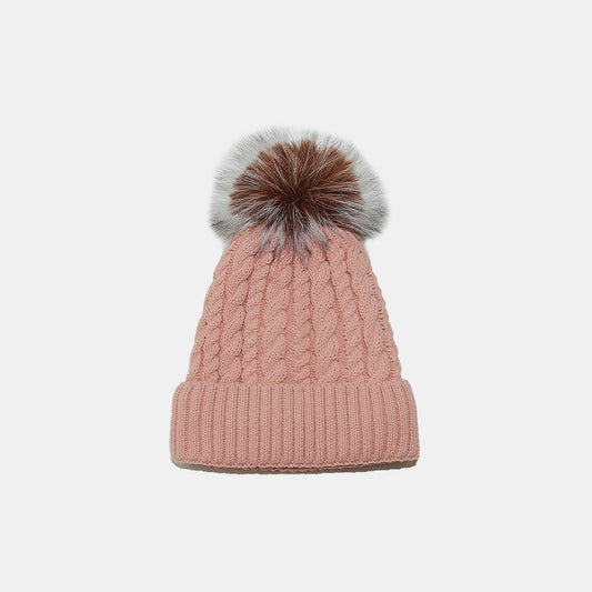 Zephariel Cable Knit Winter Hat with Pompom