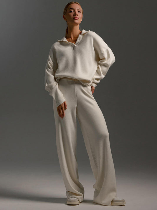 Zephariel Long Sleeve Top and Pants Sweater Set