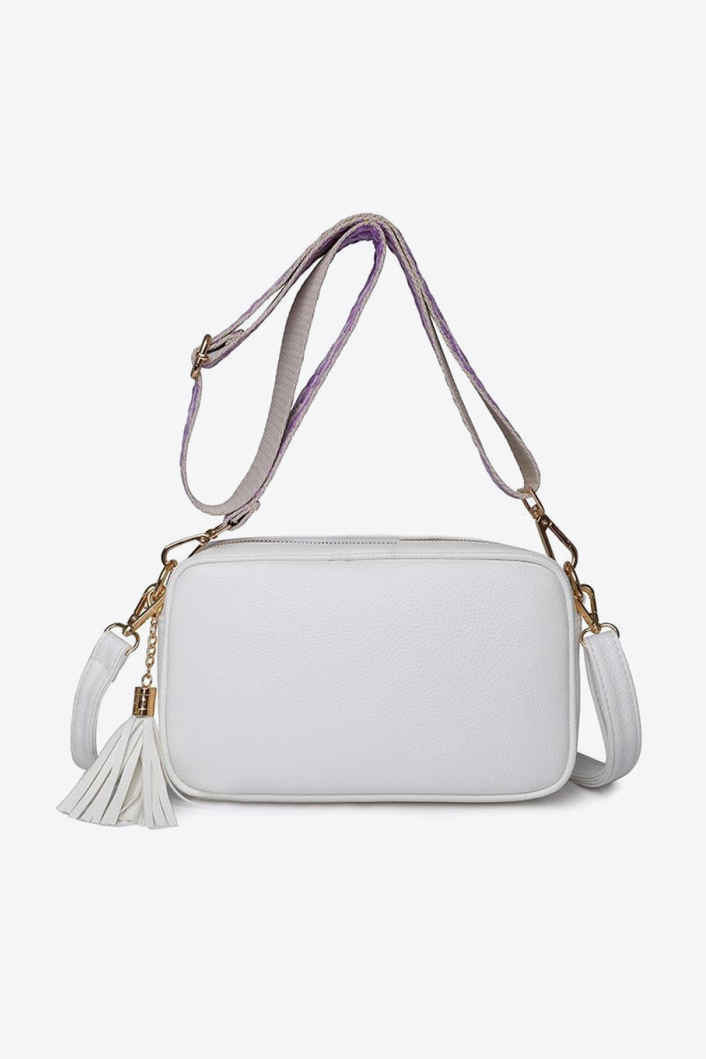 Zephariel PU Leather Tassel Crossbody Bag