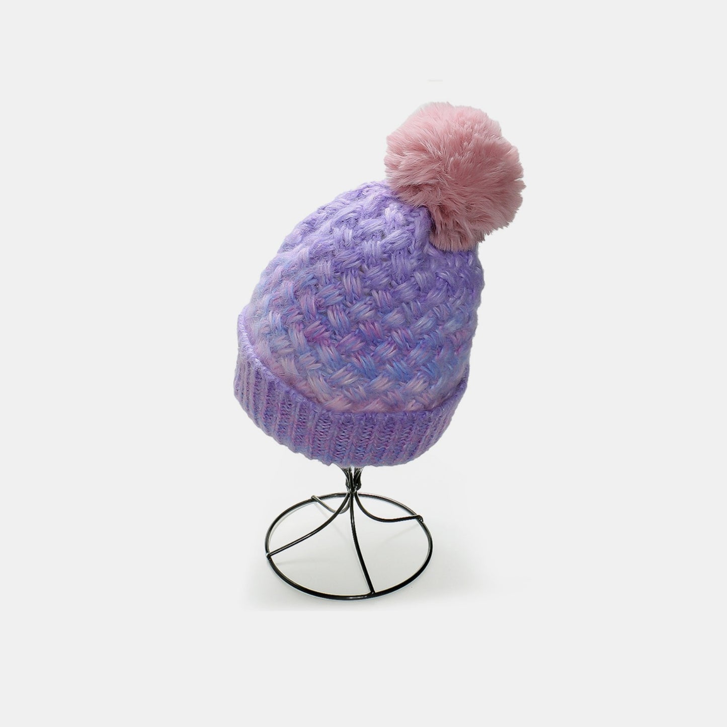 Zephariel Gradient Knit Hat with Pompom