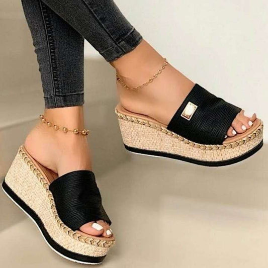 Zephariel PU Leather Open Toe Sandals