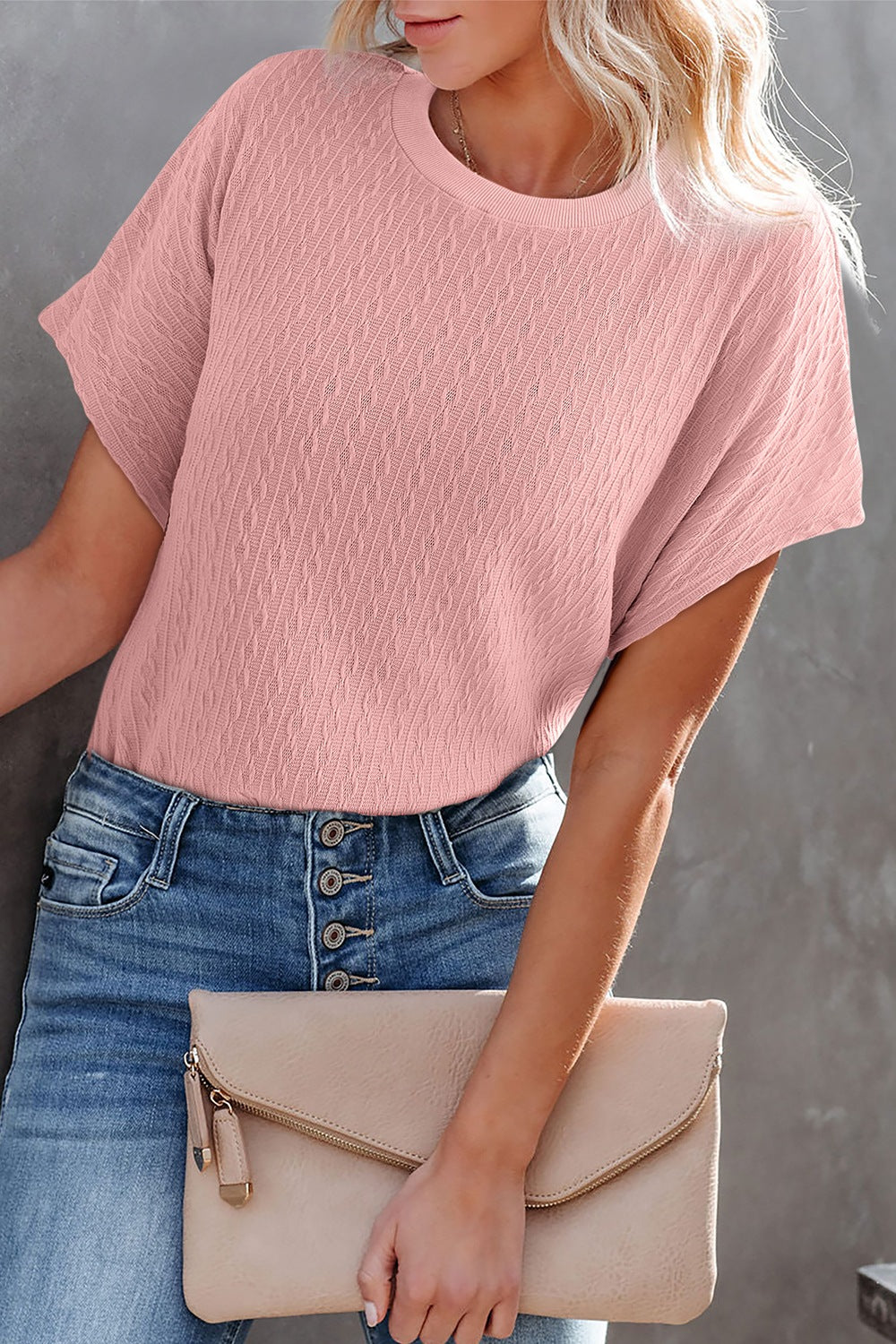 Zephariel Round Neck Short Sleeve Blouse