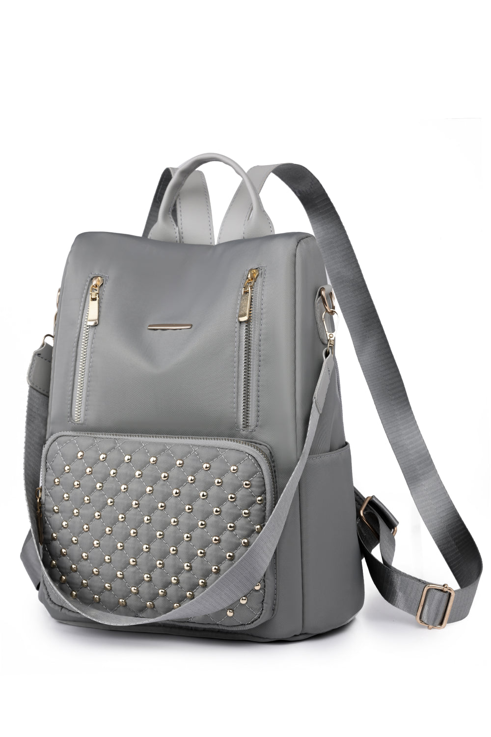 Zephariel Zipper Pocket Beaded Backpack