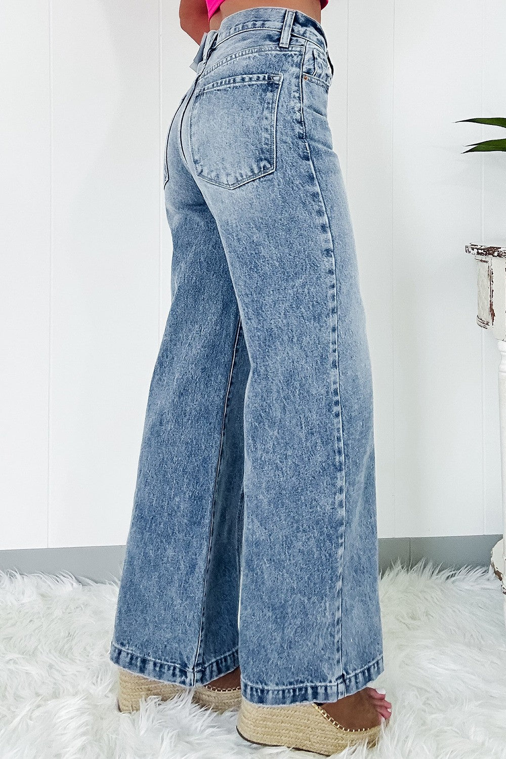 Zephariel High Waist Wide Leg Jeans