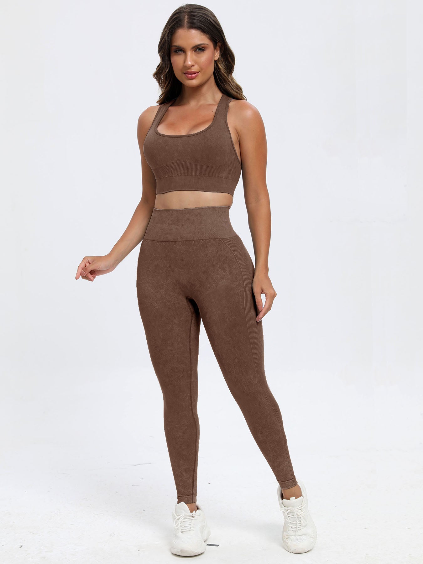 Zephariel Scoop Neck Wide Strap Top and Pants Active Set