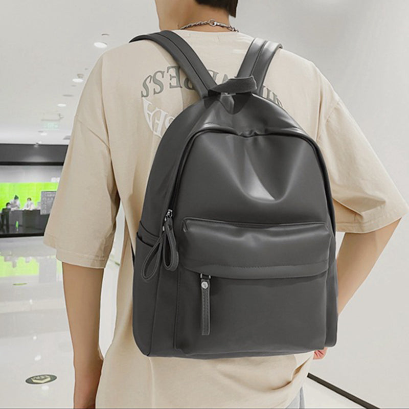 Zephariel PU Leather Zip Backpack Bag