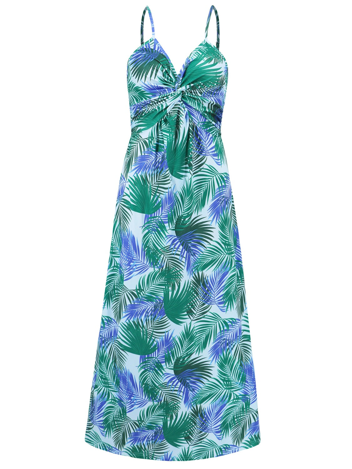 Zephariel Twisted Printed V-Neck Cami Dress