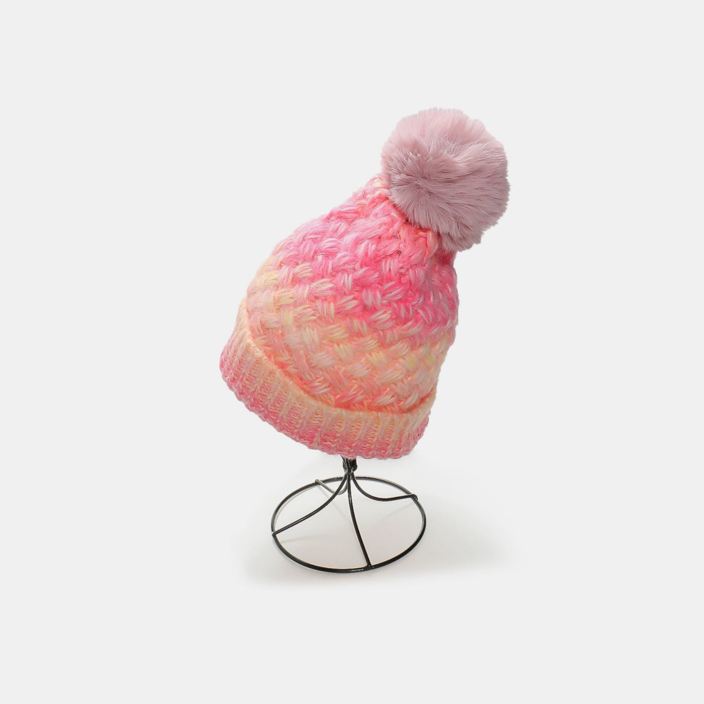 Zephariel Gradient Knit Hat with Pompom