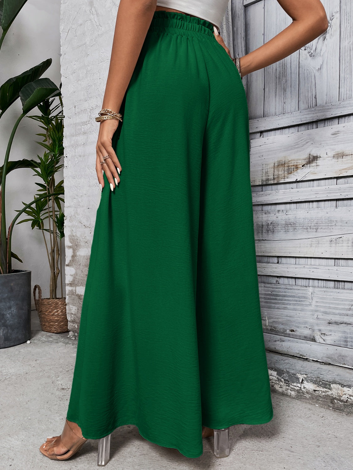 Zephariel Tied High Waist Wide Leg Pants